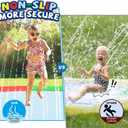 16 FT Large Splash Pad for Kids Ages 4-9, Non-Slip Baby Splash Pads for Toddlers, Oversized Kids Sprinklers for Yard, Heavy Duty Kid Pools Water Toys for Outdoor Family, Friends Summer Fun