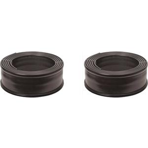 Suncast 20 ft. Plastic Landscape Edging Roll for Garden, Flower Beds, and Lawn, Black (Pack of 2)
