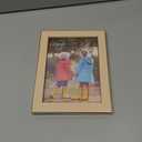 CORE ART 5x7 Picture Frame Ivory White Photo Frame, 5 by 7 Colorful Frame with HD Plexiglass, Wall or Tabletop Display
