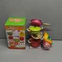 Golray Play Kitchen Accessories, Pretend Cooking Playset for Kids with Pots and Pans Set, Cooking Utensils Toys, Organizer, Play Food Set, Apron & Condiments, Birthday Gifts for Toddlers Boys Girls