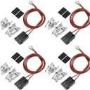 WB17T10006 Terminal Block Kit/Range Surface Burner Plug Connector Element Kit Compatible for G-E Hot-Point Ken-More by MIFLUS,Pack of 4