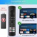 Replacement for Insignia/Toshiba/Pioneer Fire TV Remote, Universal Compatible for AMZ Fire Smart TV Remote (Not for Stick and Cube) with 6 Hot Keys