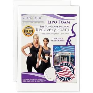 ContourMD Medical Grade Post Lipo Foam Compression Sheets – Post Surgery Compression Garment after Liposuction, Tummy Tuck, AB Flattening, BBL, & More – Surgery Recovery Supplies (3-Sheet Set)