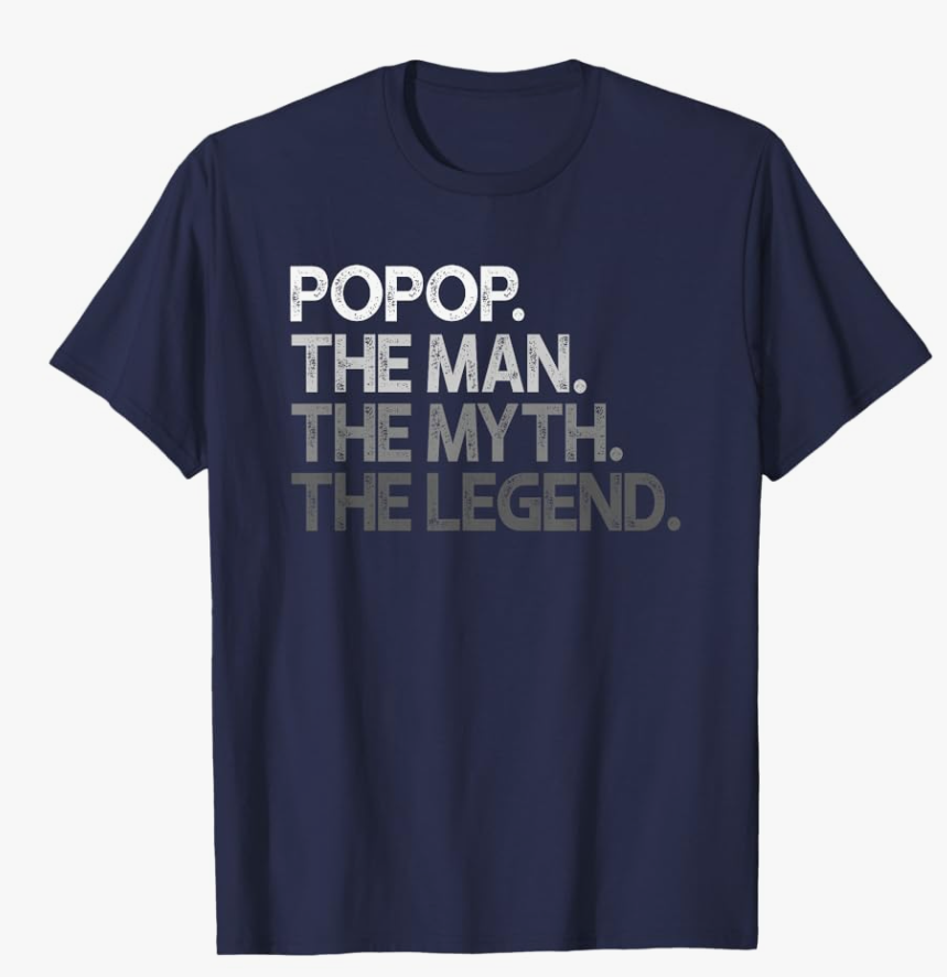 Popop Man The Myth Legend T-Shirt, XL