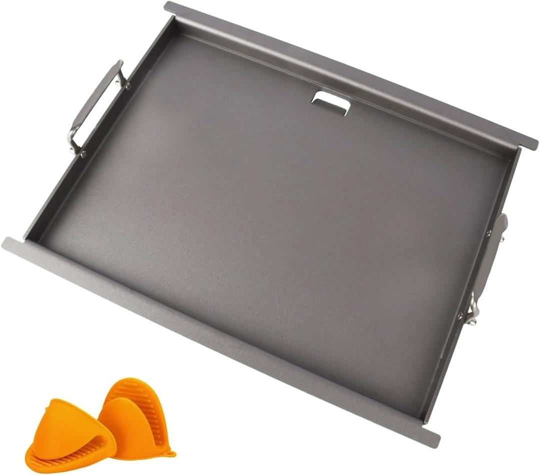 6787 Full Size Griddle for Weber Spirit I & II 300 Series Gas Grill | Carbon Steel Flat Top Grill Insert Replacement for Weber GS4 Spirit E/S310 E/S315 E/S320, Outdoor BBQ Accessories