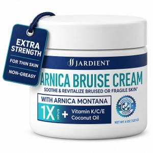 Arnica Cream Advanced Formula with Arnica Montana Vitamin K C & E - Soothing Hydrating for Face and Body (4 Fl Oz (Pack of 1))