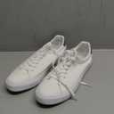 FRACORA Mens White Tennis Shoes Low Top Fashion Sneakers PU Leather Casual Shoe for Men 12