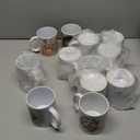 TANGLONG Sublimation Mugs Blank, Tazas Para Sublimacion, White Ceramic Sublimation Cups, Bulk Mugs for Coffee, Tea, Latte, Soup, Milk, Hot Cocoa 11 oz Set of 12