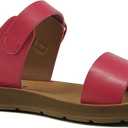 SODA PLENTY ~ Women's Strappy Ankle Wrap Buckle Fashion Flat Sandals, Pink, 13