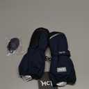 MCTi Kids Mittens Waterproof Winter Ski Warm Sherpa Lined Long Cuff with String (3X-Small)