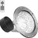 SH101300 10inch Led Pool Lights for Inground Pools, 50FT LED Pool Light for 10 inch Wet Niche, Underwater Swimming Pool Light for Inground Pools, Input AC120V, RGB, Remote Control.