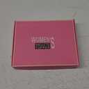 Ms Taj 12 Inch Hair Topper for Women with Thinning Hair, 6.5"x6.5" Large Base Synthetic Hair Topper with Bangs, Ladies-Dark Golden Brown with Highlights