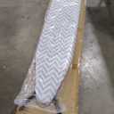Amazon Basics Full-Size Ironing Board - 4-Leg Fold-Up, Chevron Removable Cover, 60"L x 14"W x 38"H
