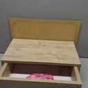 Wall-mounted Bedside Cabinet with LED Lights Sonoma Oak vida XL