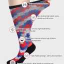 Diabetic Socks for Women & Men Extra Wide, Over The Calf Non Binding Lymphedema Neuropathy Swollen Feet for Women Men (Large, M-digital-1pair)