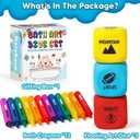 2 x Garybank 12 Pack Bath Crayons for Toddlers 1-3, with 3 Drawing Prompt Dice, Non-toxic Formula Bathtub Crayons, Washable & Smoothly Paint Wet and Dry On Wall, Easy Grip Shell to Draw