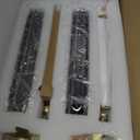 Wall Sconces Sets of 2,Modern Brass Crystal Wall Sconces,Handmade Modern Vanity Wall Sconce with Clear Crystal,Bathroom Living Room Bedroom,Bedside,Hallway, Corridor(2 Bulb Included)