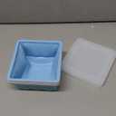 Silicone Freezer Tray for Soup Ice Cubes: 2-Cup Freezing Trays with Lid for Meal Prep - 4Pack Silicon Soup Portion Freeze Tray Make Stock Souped Ice Cube (Green+Blue+Aqua+Pink)