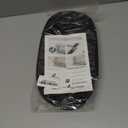 Weather Stripping Door Seal Strip - Soundproof Q-Shaped Foam for Exterior Door Frame, Large Gap Seal, Noise Cancelling, Easy to Install (Black, 26FT)