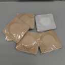 54PCS Castor Oil Patches for Belly Button, Castor Oil Pack Wrap Disposable Self-Adhesive, Organic Cotton, Leak-Proof & Breathable, No Wash - Square, Beige