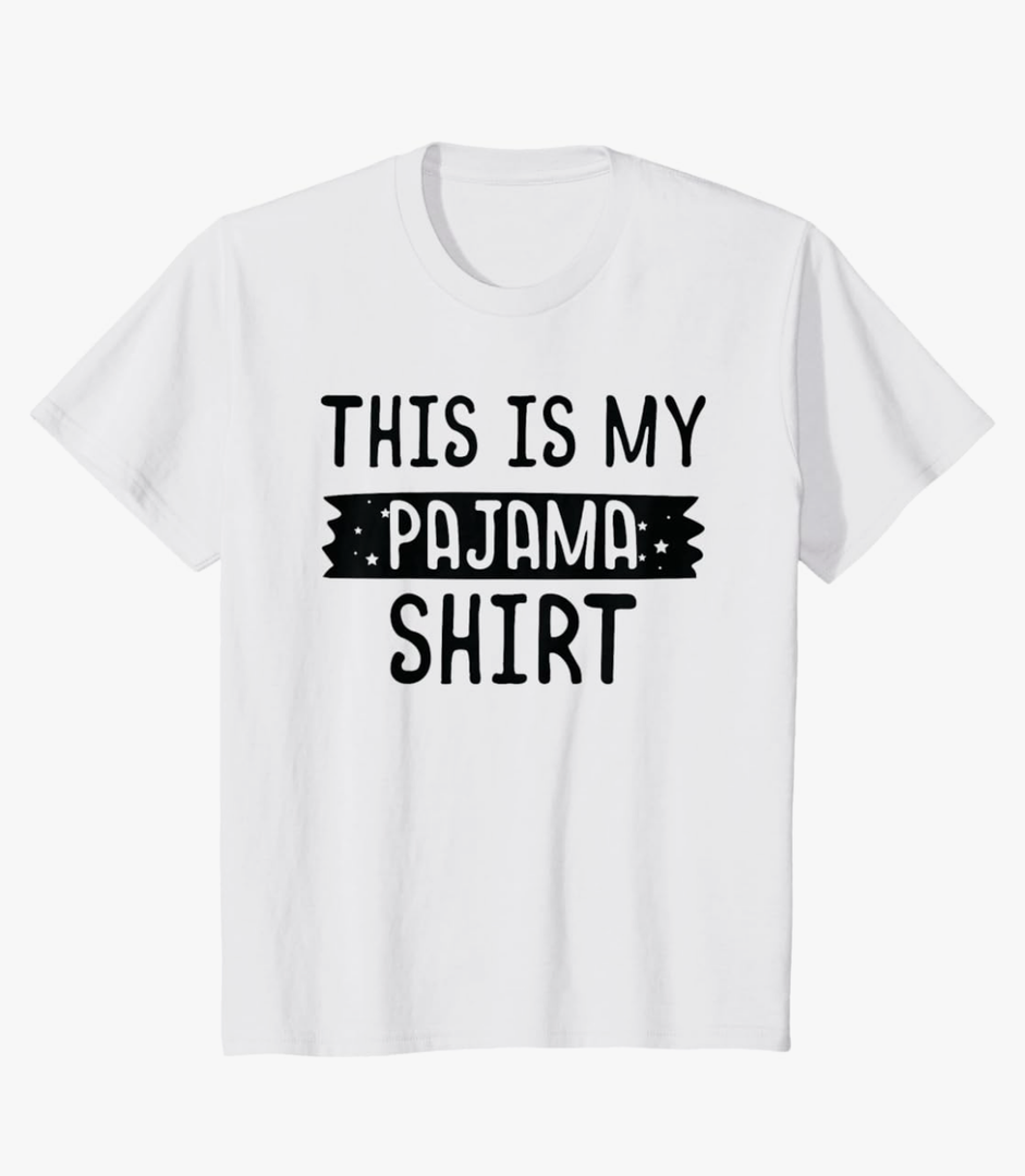 This is My Pajama PJ Top Teen Boys Girls Bedtime Kids T-Shirt XS