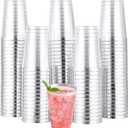 100pcs 12oz Silver Plastic Cups