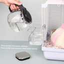 Guinea Pig Water Bottle No Drip, Rabbit Glass Waterer, Chinchilla Stainless Steel Nozzle Anti-Bite Water Dispenser for Small Animal, Bunny, Hamster, Sugar Glider and Rat(20.2oz)