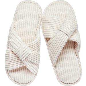 Beige Home Slippers Soft, 38-39 Size