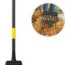 Oliynedy Leaf Rake for Gardening, Adjustable Metal Garden Rake for Leaves Long Handle 30-60", 11 Tines 9" Wide Small Lawn Collapsible Yard Adult Kids Rake for Camping Flower Beds Mulch Shrub