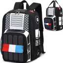 Kids School Backpack with Lunch Box for Boy Kindergarten BookBag School Bag Preschool Kindergarten Toddler Backpack (Police Car)