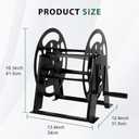 RV Extension Cord Storage Reel, Mountable Metal Reel Frame