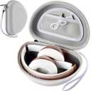 Headphone Case Compatible with Beats Solo 4/ Studio Pro x Kim Kardashian/ Solo3/ Studio3/ Solo2/ Solo Pro Bluetooth On-Ear Headphones Headset - White