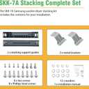 SKK-8K SKK-7A Stacking Kit Compatible with Samsung 27-Inch Front Load Washer and Dryer, Easy Installation & Space-Saving, Replaces SKK-8K SKK-7A, SK-5A, SK-5AXAA