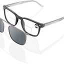 DEHOTRE Progressive Multifocal Reading Sunglasses Men No Line Bifocal Sun Readers with Core Wire Zero Top Spring Hinge UV400