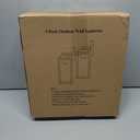 Outdoor Wall Light Fixtures, Exterior Waterproof Wall Lanterns, Porch Sconces Lighting with E26 Sockets & Glass Shades, Modern Matte Black Outside Lights for Patio Front Door Entryway Garage, 2-Pack