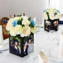 Spiareal 12 Pcs Graduation Box Centerpieces for Table 6/7 Inch Photo Display Congrats Grad Party Favor Gift College Picture Box Photo Props Frame for Graduation Table Decoration(Black)