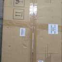 FIRMINANA Small White Oval Coffee Table for Small Space,Simple Modern Table for Apartment or Livingroom Corner,White,18.9" D x 33.47" W x 15.75" H