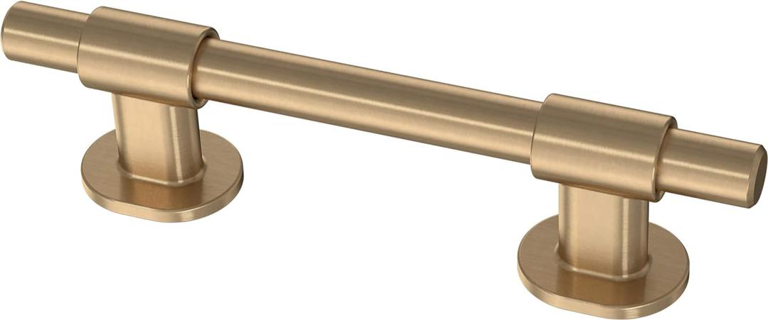 Franklin Brass 5 Pack Champagne Bronze Gold Cabinet Handles Adjustable Drawer Pulls for Kitchen Cabinet Knobs Dressers and Cupboards Fits 1-3/8 to 4 Inch (35102mm) Hole Center | Adjusta-Pull