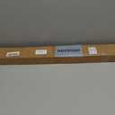 Smooth Ceiling Curtain Track with Roller Hooks, White, 3ft-6ft