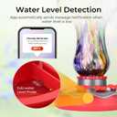 TT Nature Glass Smart Hummingbird Feeder with Camera Solar Powered 2K- AI Identify & Water Detection, Instant Notification, Leakproof & Ant Moat, Compatible with Alexa & Google Assistant