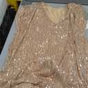 GRACE KARIN V Neck Sequin Short Sleeve Tops for Women Elastic Sparkly Tank Top for Party, Size 2XL