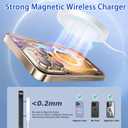 Magnetic Charger for iPhone 17,[Apple MFi Certified]15W Fast Wireless Magnetic Charging Pad,Apple MagSafe Charger with USB C Wall Charging Block for iPhone 17Pro Max/17e/Air/16/15/14/13/AirPods3/2/Pro