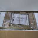 6-Tier Foldable Storage Shelves Expandable Shelf Wheels Gold 2-in-1
