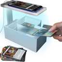 LED Illuminated MTG Card Scanner Stand for ManaBox  6000K AntiGlare Lighting, Sloped Drawer, Phone Stand MTG Accessories, Only Available for ManaBox, Fit for unSleeved and Sleeved Cards