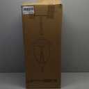 Outdoor Pendant Lantern Light Fixture for Front Porch, 9 Inch Large Vintage Exterior Hanging Chandelier with Clear Seedy Glass, Black Outdoor Indoor Pendant Lamp for Patio, Gazebo, Entryway