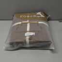 FOSSA Linen Duvet Cover Set 100% Washed Cotton Linen Feel Super Soft Breathable Cozy Simple Style 3 Pieces Bedding Sets Solid Dark Orange Queen