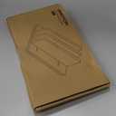 OMOTON Vertical Laptop Stand for Desk, Acrylic Dual Laptop Holder Desktop Clear Adjustable Dock for MacBook Pro Air, HP, All Gaming Laptops up to 17 (Clear, Dual Slot)