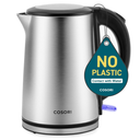 Cosori Electric Kettle, No Plastic Inner Lid, Filter & Spout, Stainless Steel Tea Kettle, Automatic Shut Off & BoilDry Protection, Durable Tea Kettle Boiler & Heater, 1.5L/1500W, Black