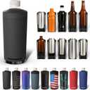 Universal Buddy XL Can Cooler by Frost Buddy - Fits 12-ounce, 16-ounce, 20-ounce, and 24-ounce Cans and Bottles - Keep Your Drinks Refreshingly Chilled for over 12 hours (Dark Night)