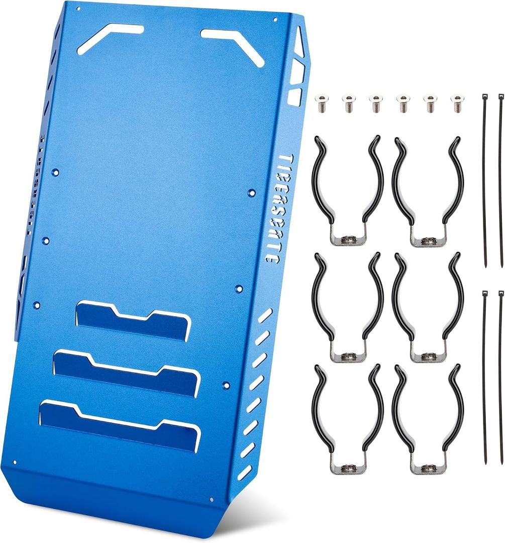 Aluminium Skid Plate Lower Engine Chassis Protection Guard for 2014-2023 Harley Touring Street Electra Road Glide King, Blue
